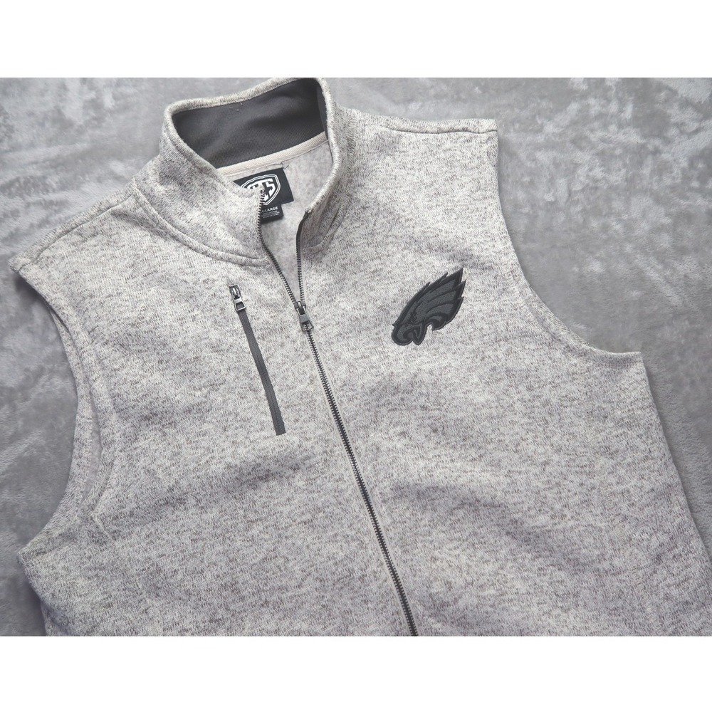 NFL Philadelphia Eagles Men's Vest‎ XL Fleece Zip Up Team Apparel